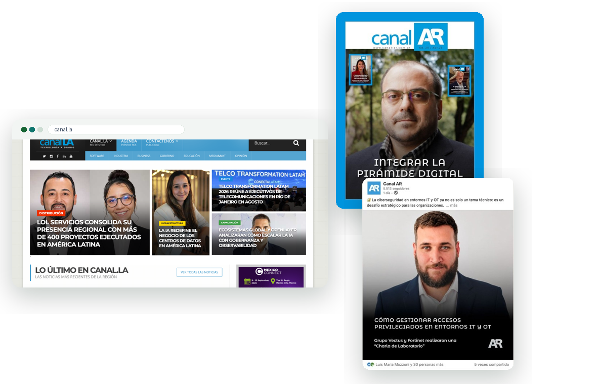 La red de medios Canal.la: sitio web, revista digital y posteos en LinkedIn
